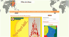 Desktop Screenshot of fillesdejesus.org